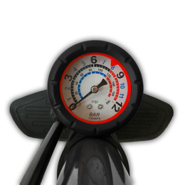 440250.GRA LYNX Floor pump Typhoon 23 x 10 x 63 cm