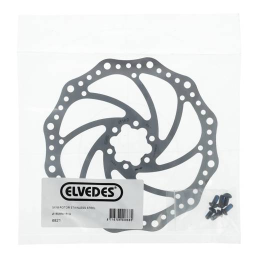 74.6821 ELVEDES Brake disc SX18 stainless steel ø 180 mm