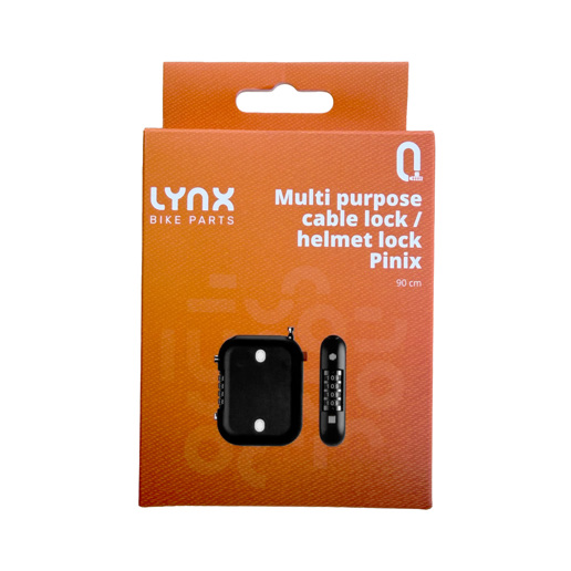 410185 LYNX Multifunctioneel kabelslot / Helmslot Pinix 90 cm