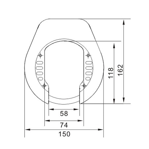 410760.OE LYNX Frame lock Lazo ART 2 OEM <-> 74 mm
