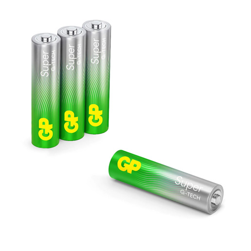430900 GP Super Alkaline AAA Batteries 4PK