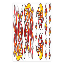 98.048716 MERKLOOS Stickerset nieuwe vlammen 200 x 300 mm