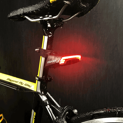 427130 MEILAN Laser rear light with remote control USB X5