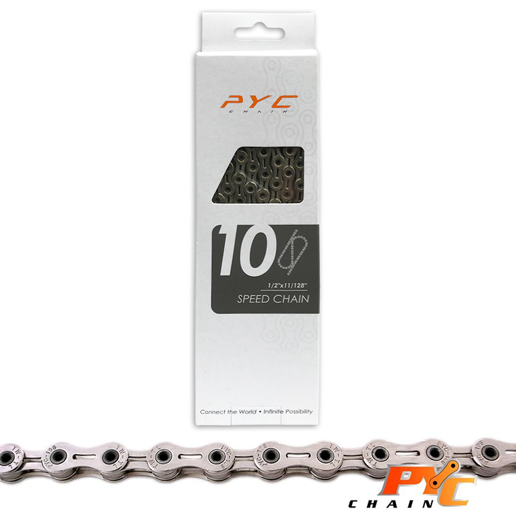 440310.01 P.Y.C. Bicycle chain 10 speed 1/2 x 11/128 Inch - 116L - 5.7 mm