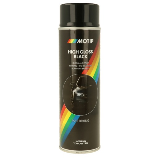 514005 MOTIP Basic paint black high gloss 500 ml