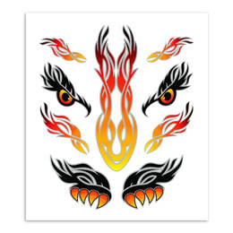 980575 MERKLOOS Sticker set tribal eyes 200 x 240 mm