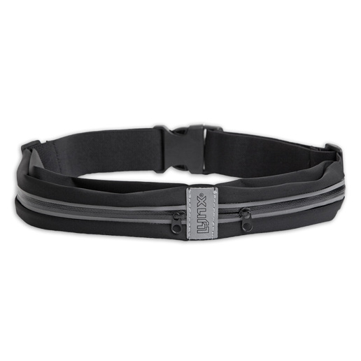 429021 LYNX Reflective waist bag / running belt (double)
