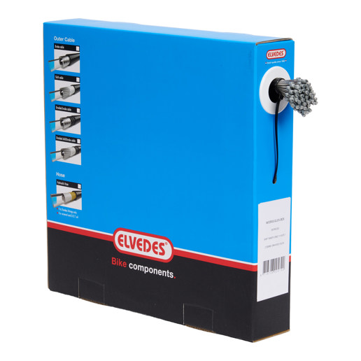 74.6472RVS-SLICK-BOX ELVEDES Shift inner cable Slick stainless steel 2250 mm ø 1.1 mm (100x) 1 x 19 ø 1,1 x 2250 / ø 4 x 4 mm