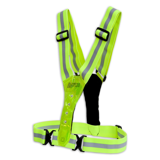 429005.YEL LYNX Reflective LED sport vest USB
