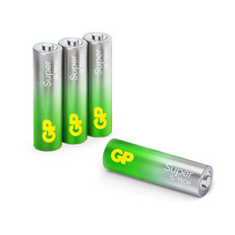 430910 GP Super Alkaline AA Batteries 4PK