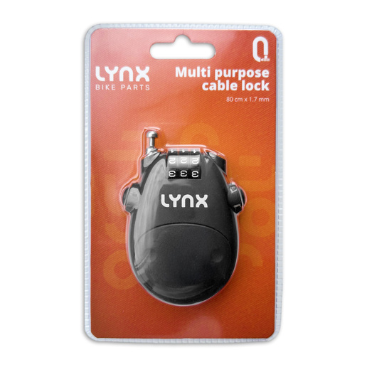 410180 LYNX Multi-purpose cable lock / Helmet lock  80 cm x 1.7 mm
