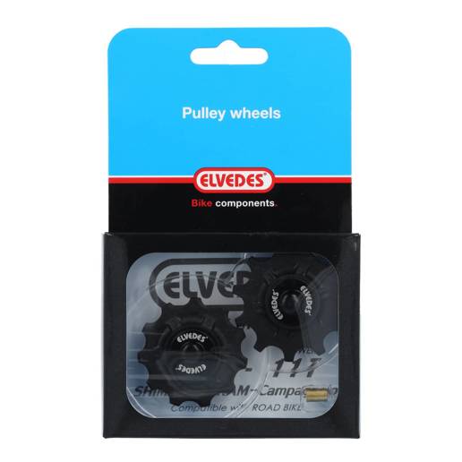 74.CP2017100 ELVEDES Pulley wheels 2 × 11 teeth with stainless sealed bearings set