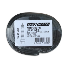 390780 REXWAY Inner tube 28 Inch 700C SV 28 Inch / 700C (18/28-622/635)