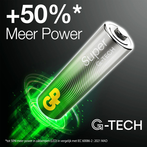 430915 GP Super Alkaline AA Batteries 16PK