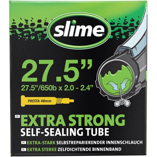 40FC.30023 SLIME Slime self-sealing inner tube 27.5 Inch SV 27.5