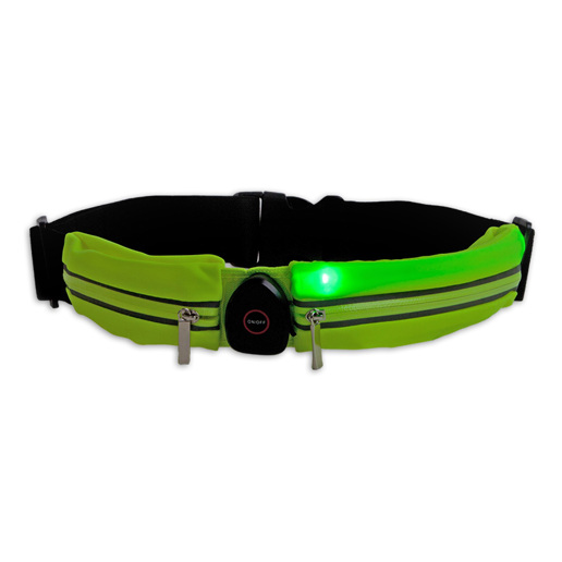 429020 LYNX Reflective LED waist bag / running belt (double) USB