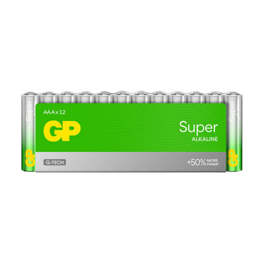 430905 GP Super Alkaline AAA Batteries 12PK