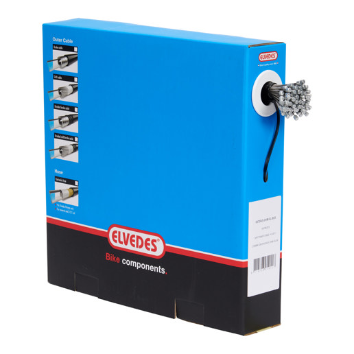 74.6472RVS-SHIM-SL-BOX ELVEDES Shift inner cable Slick stainless steel 2250 mm ø 1.1 mm (100x) 1 x 19 ø 1,1 x 2250 / ø 4,5 x 4,5 mm