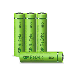 430907 GP Rechargeable AAA Batteries 850mAh NiMH 4PK
