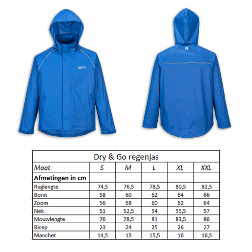 610915.20.M LYNX Rain jacket Dry & Go M 76.5 x 60 x 58 cm