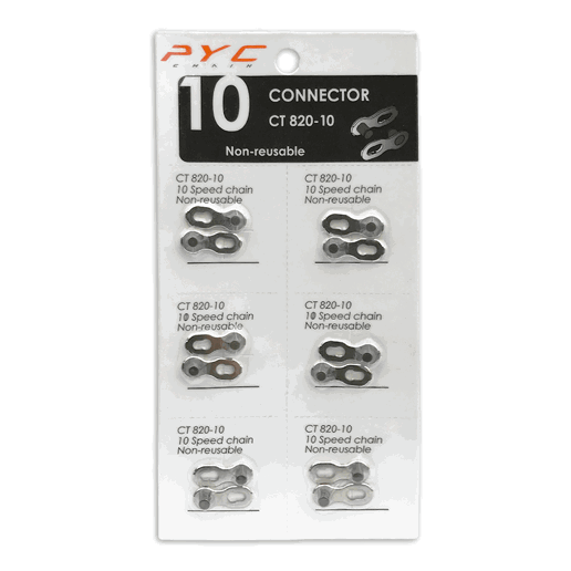 440380.10 P.Y.C. Connector link 10 speed (6x) 10 speed