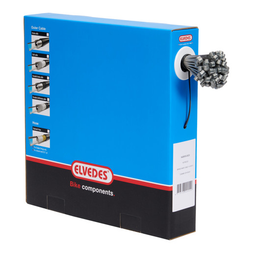 74.6426RVS-BOX ELVEDES Brake inner cable stainless steel 2000 mm ø 1.5 mm (100x) 1 × 19 ø 1,5 x 2000 / ø 7 × 6 mm